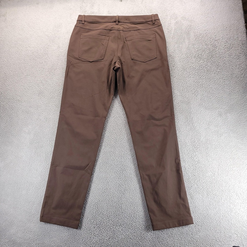 Lululemon Pants Mens 35x32 Brown ABC Classic Fit Warpstreme Office